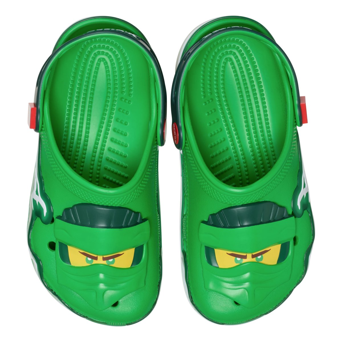 Ciabatte LEGO® NINJAGO® Classic Clog Crocs Kids verde con stampa grafica ispirata allo Spinjitzu 213552 MLT CROCS KIDS 