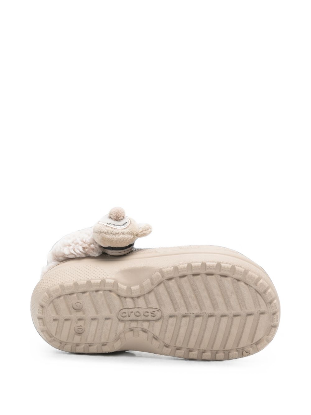 Ciabatte Classic Bear Plpush Fleece Lined Clog T per bambini Crocs Kids beige con orsetto in rilievo 213981 DULC CROCS KIDS 