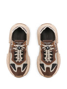 Sneakers per bambino Dolce & Gabbana Kids marroni con design a inserti DA5119 AQ040 8L836 DOLCE & GABBANA KIDS 
