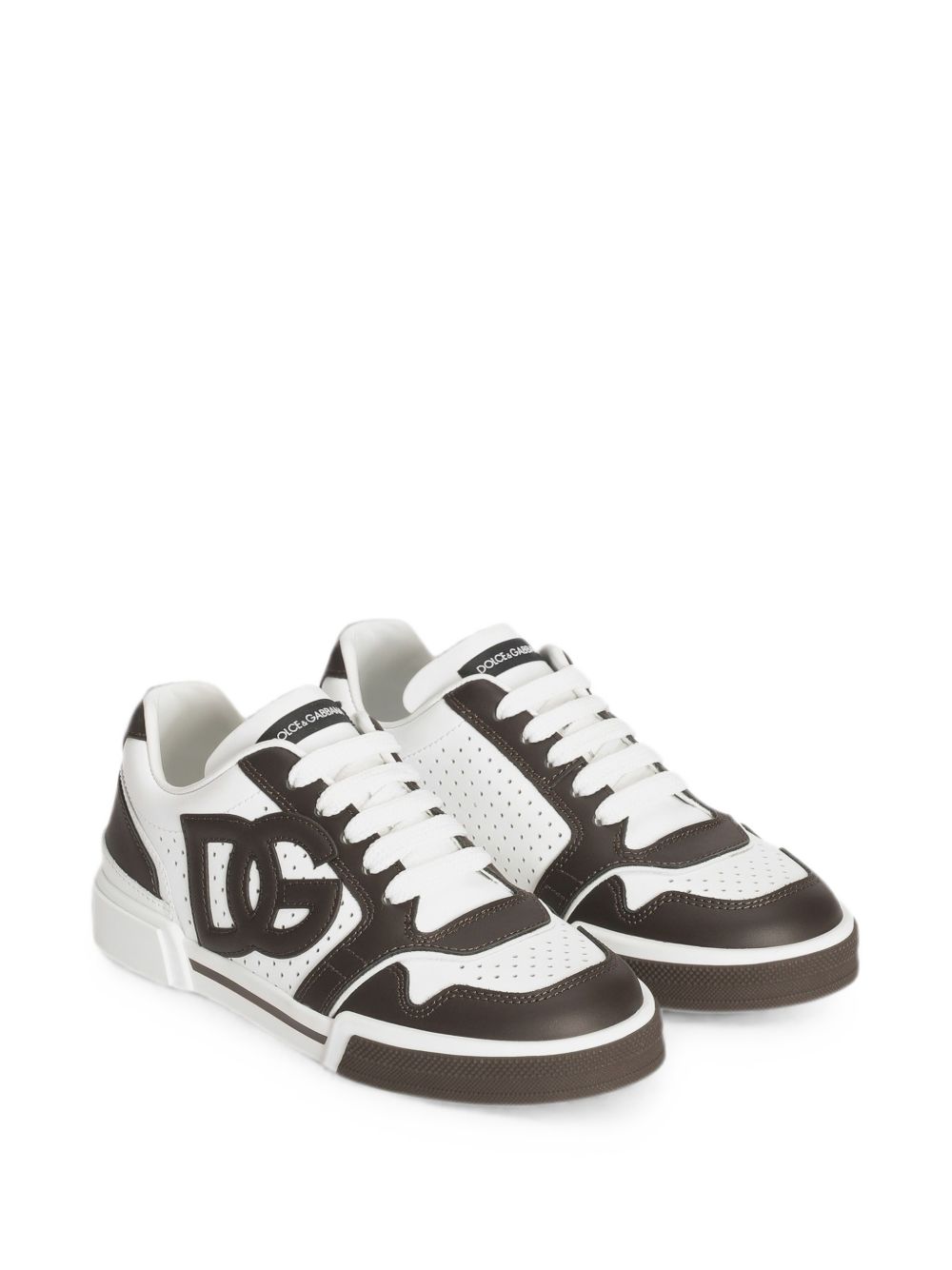 Sneakers per bambino Dolce & Gabbana Kids bianche con logo in rilievo DA5263 A1160 8S091 DOLCE & GABBANA KIDS 