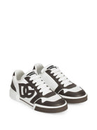 Sneakers per bambino Dolce & Gabbana Kids bianche con logo in rilievo DA5263 A1160 8S091 DOLCE & GABBANA KIDS 