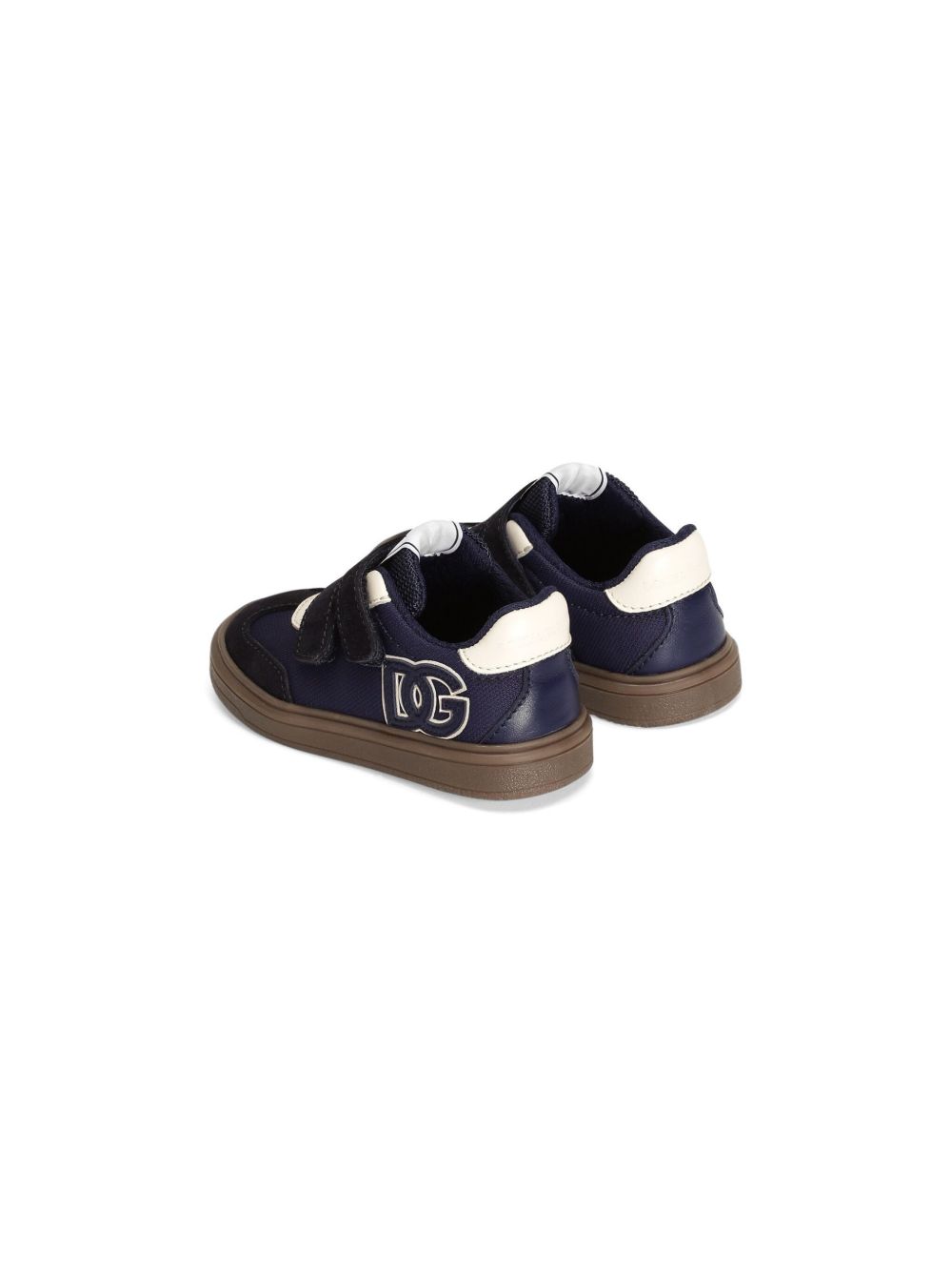 Sneakers per bambini Dolce & Gabbana Kids blu con chiusura frontale a strappo DN0205 A4278 8J414 DOLCE & GABBANA KIDS 