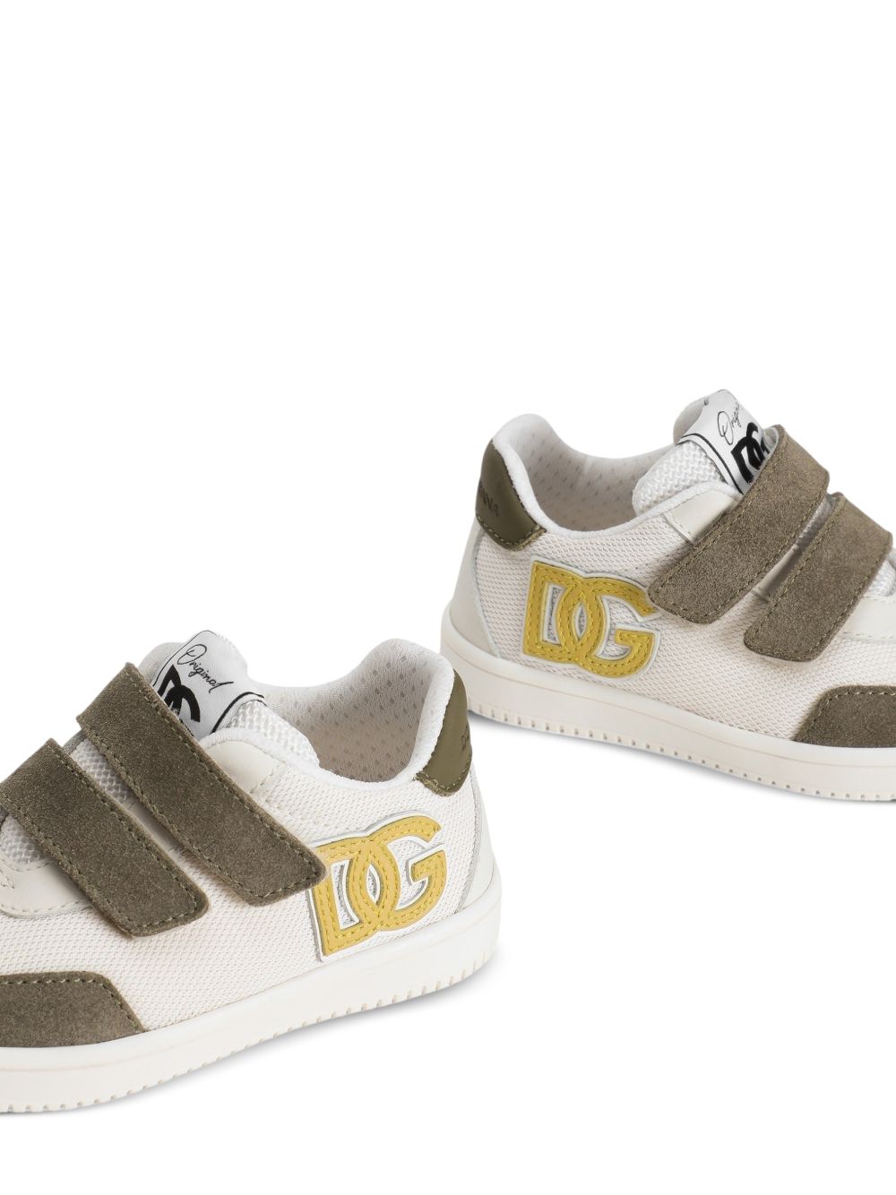 Sneakers per bambini Dolce & Gabbana Kids bianche con chiusura a strappo DN0205 A4278 8M557 DOLCE & GABBANA KIDS 