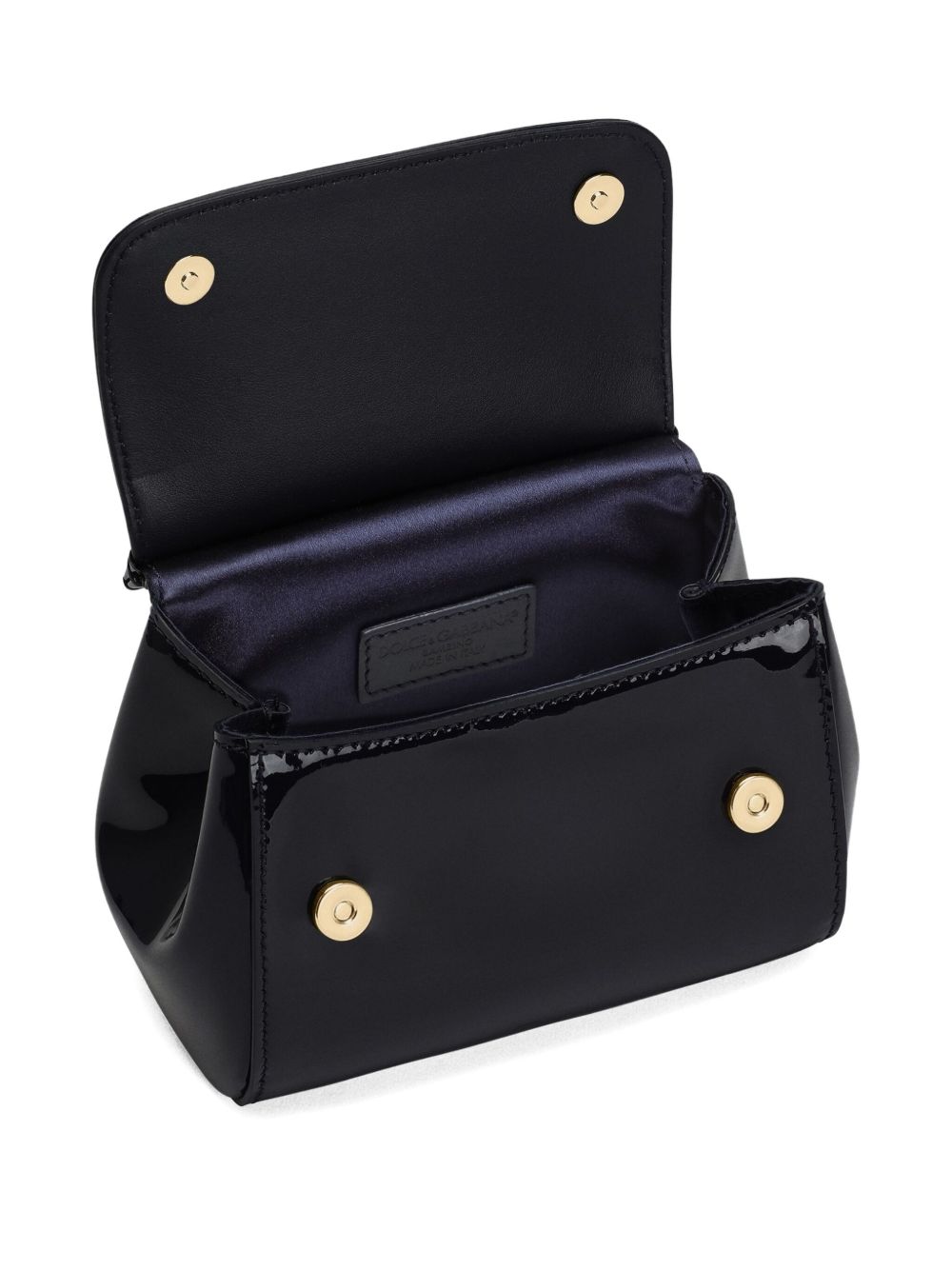 Borsa per bambina Dolce & Gabbana Kids nera con finitura lucida EB0003 A1067 80658 DOLCE & GABBANA KIDS 