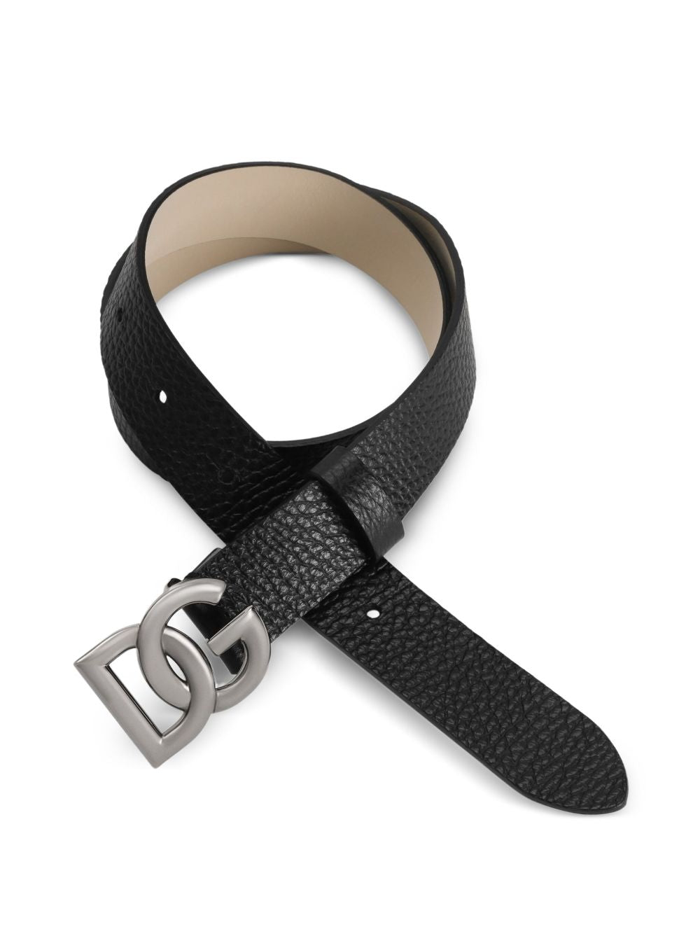 Cintura per bambini Dolce & Gabbana Kids nera con finitura in rilievo EC0083 AI218 80999 DOLCE & GABBANA KIDS 