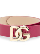 Cintura per bambina Dolce & Gabbana Kids fucsia con placca logo EE0068 A1067 8I484 DOLCE & GABBANA KIDS 