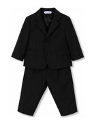 Completo due pezzi per neonato Dolce & Gabbana Kids blu con revers classici L11U17 FUBBG B0665 DOLCE & GABBANA KIDS 