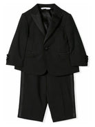 Completo elegante per neonato Dolce & Gabbana nero modello con risvolto L11U49 FUBBG N0000 DOLCE & GABBANA KIDS 