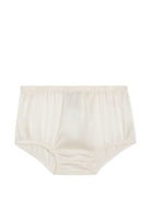 Abito per neonata Dolce & Gabbana Kids bianco con fiocco in rilievo sul davanti L24DT4 G7P4A S9000 DOLCE & GABBANA KIDS 