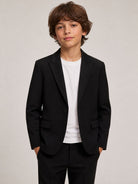 Giacca per bambino Dolce & Gabbana Kids nera con design monopetto L41J89 G7PQI N0000 DOLCE & GABBANA KIDS 
