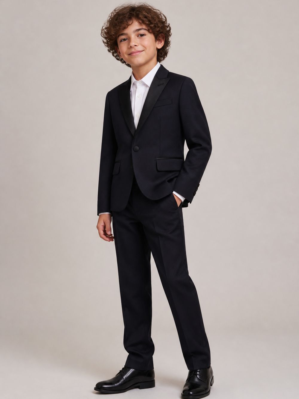 Pantaloni per bambino Dolce & Gabbana Kids neri con dettaglio con inserti L45P14 G7PQI B0665 DOLCE & GABBANA KIDS 