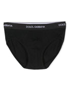 Set di 2 boxer per bambino Dolce & Gabbana Kids nero con banda logo L4J700 ON00G N0000 DOLCE & GABBANA KIDS 