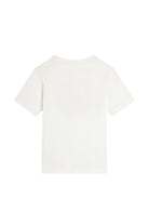 T-shirt per bambino Dolce & Gabbana Kids bianca con logo sul davanti L4JTHU G7P6R W0111 DOLCE & GABBANA KIDS 