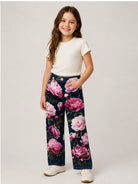 Jeans per bambina Dolce & Gabbana Kids in denim con stampa peonie L53P49 LDE22 S9000 DOLCE & GABBANA KIDS 