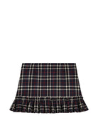 Gonna per bambina Dolce & Gabbana Kids blu con motivo tartan L56I08 FQ2N0 S8104 DOLCE & GABBANA KIDS 