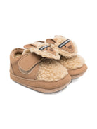 Scarpe da culla per neonati Donsje beige con applicazioni in pelle di pecora 1042101 NL127 DONSJE KIDS 