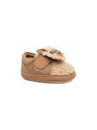 Scarpe da culla per neonati Donsje beige con applicazioni in pelle di pecora 1042101 NL127 DONSJE KIDS 