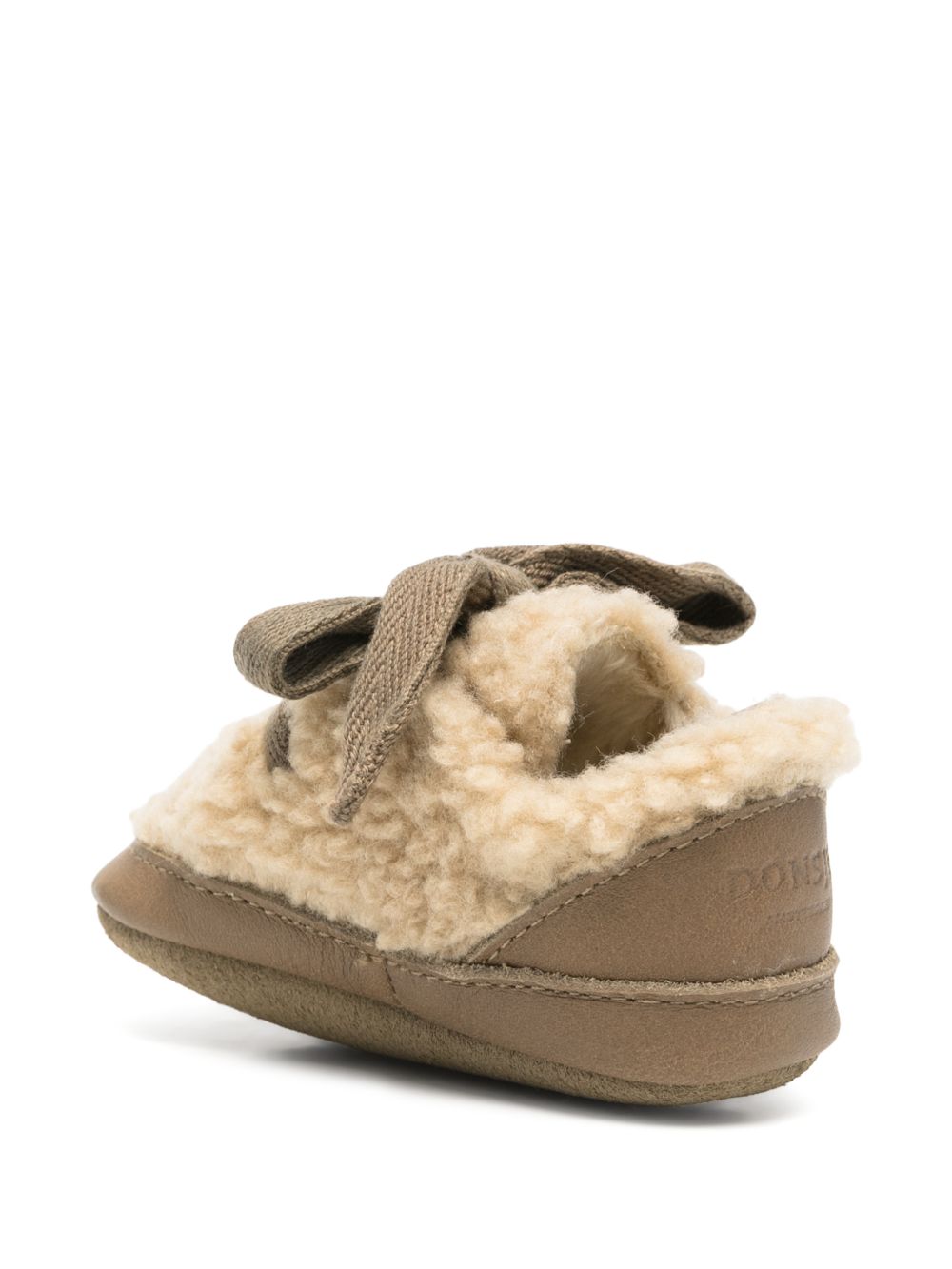Sneakers per neonati Donsje Kids beige con finitura in shearling 1044300 CF005 DONSJE KIDS 