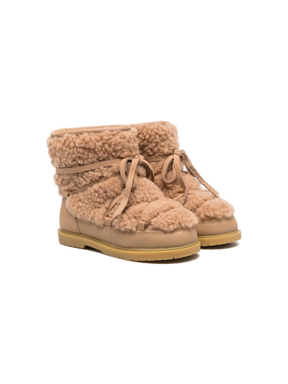 Stivali per bambini Donsje Kids beige con fodera in shearling 2017800 CS002 DONSJE KIDS 