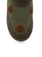 Stivali per bambini Donsje Kids verdi con ricamo orsetto all-over 2033701 00120 DONSJE KIDS 