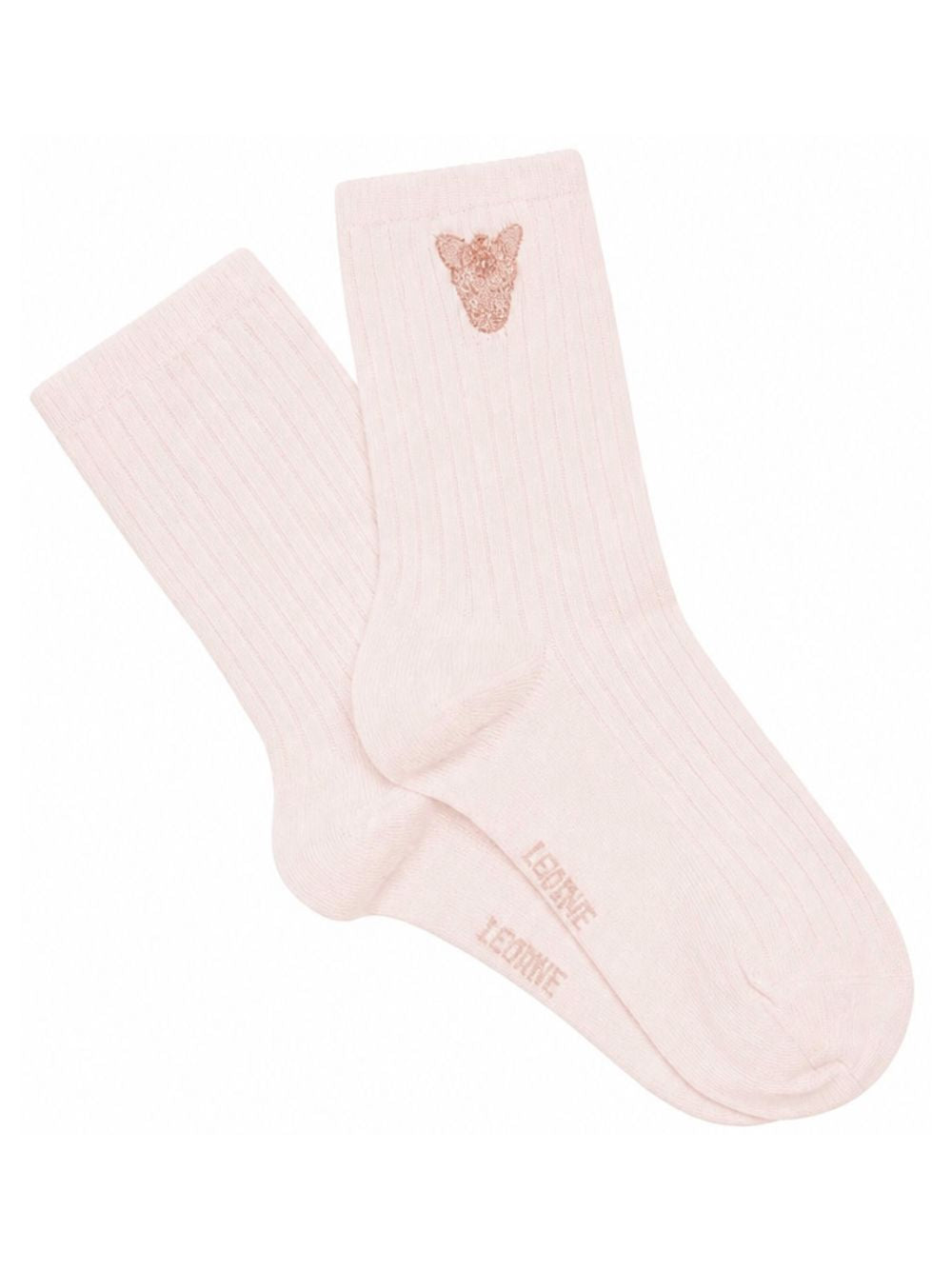 Calzini per bambina Donsje Kids bianchi con ricamo unicorno 3014506 00001 DONSJE KIDS 