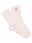 Calzini per bambina Donsje Kids bianchi con ricamo unicorno 3014506 00001 DONSJE KIDS 