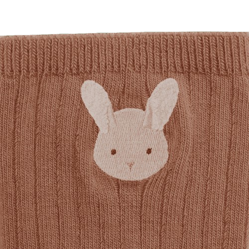 Calzini per bambini Donsje Kids rosa con ricamo coniglietto 3014507 00036 DONSJE KIDS 