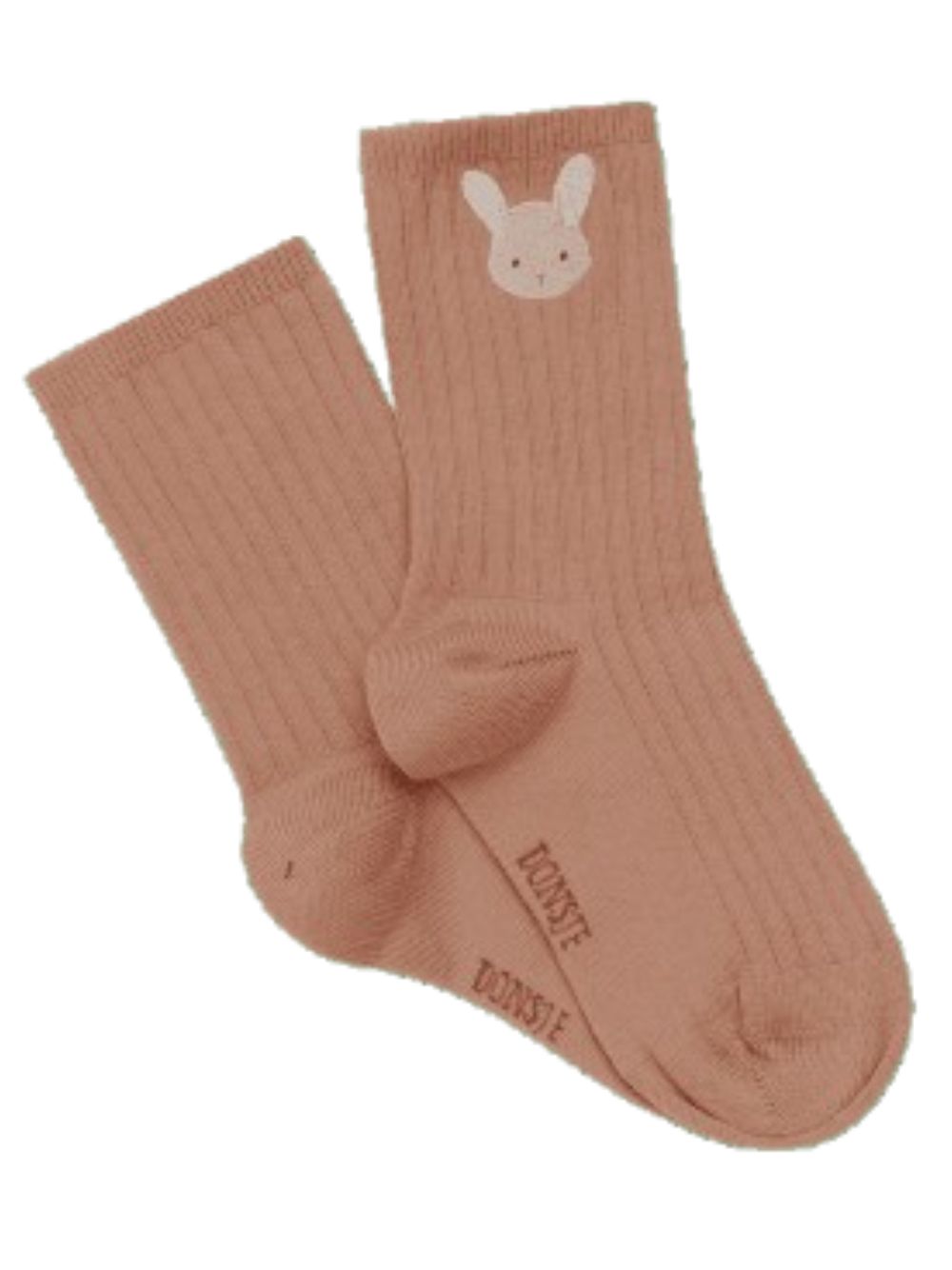 Calzini per bambini Donsje Kids rosa con ricamo coniglietto 3014507 00036 DONSJE KIDS 