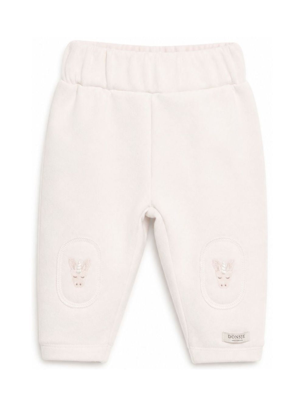 Pantaloni per neonata Donsje bianchi con motivo unicorno 3040705 00001 DONSJE KIDS 