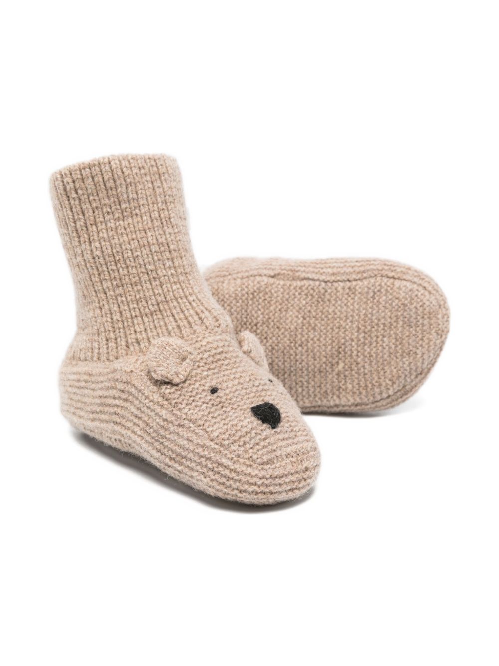 Scarpe primi passi per neonati Donsje Kids beige con design a forma di orso 3043201 00176 DONSJE KIDS 