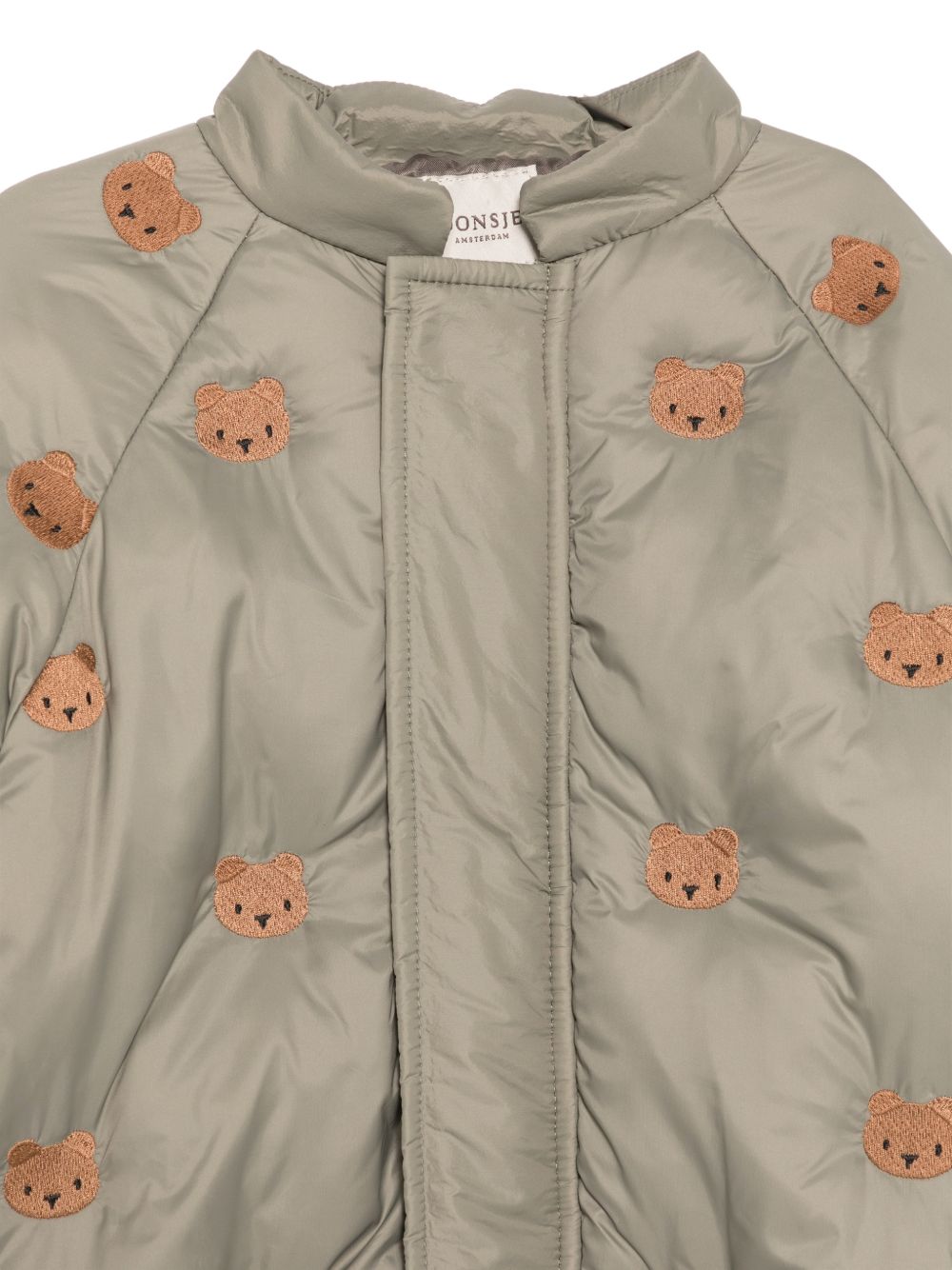 Tuta da neve per neonati Donsje Kids verde con ricamo orsetti all-over 3054201 00120 DONSJE KIDS 