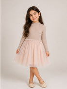 Abito per bambina Donsje Kids rosa con gonna in tulle 4043900 DJB77 DONSJE KIDS 