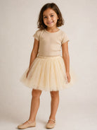 Gonna per bambina Donsje Kids beige in tulle 4080200 00003 DONSJE KIDS 