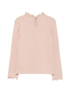 Maglia per bambina Donsje Kids rosa con colletto a balze 4101100 00018 DONSJE KIDS 