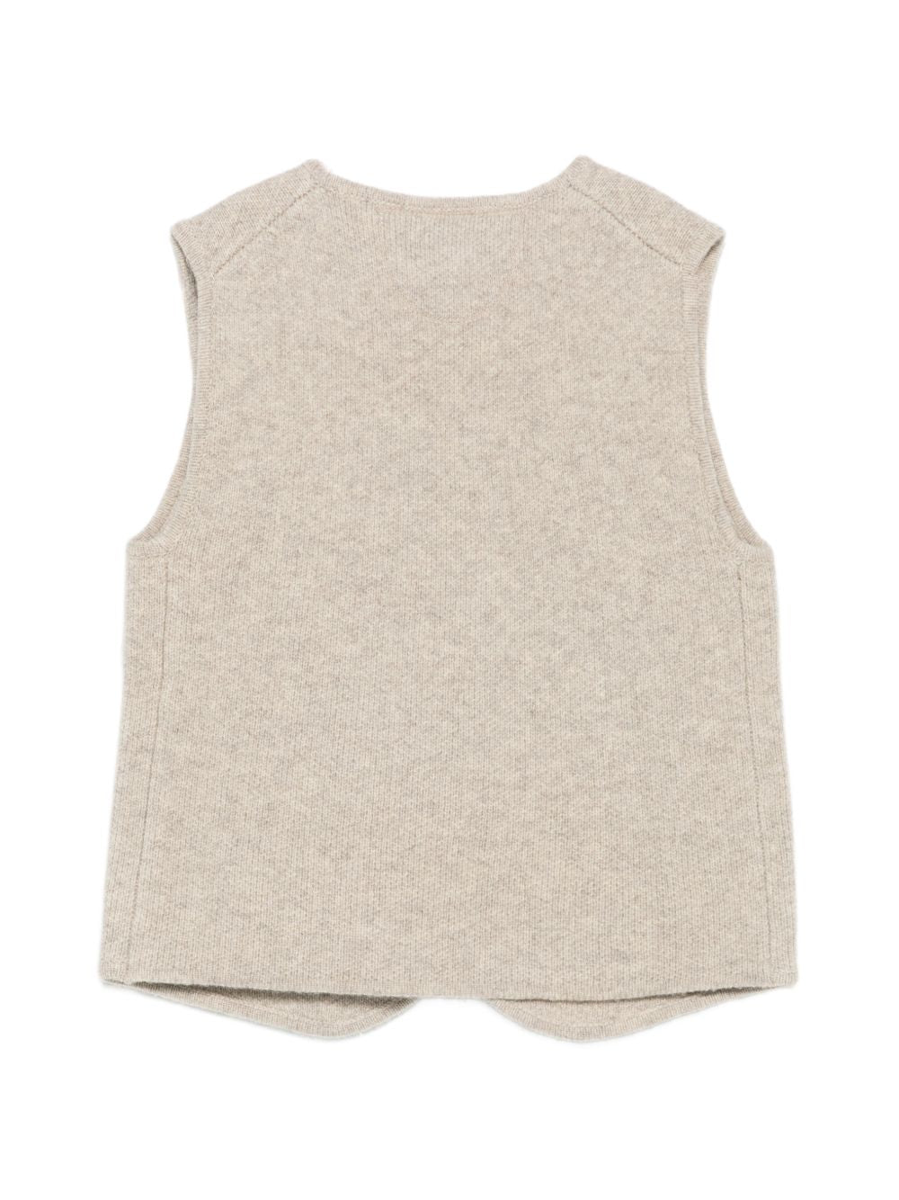 Gilet in maglia per bambini Donsje beige con scollo a V 4101400 00182 DONSJE KIDS 