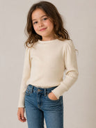Maglione per bambina Donsje crema con motivo a coste 4107100 00133 DONSJE KIDS 