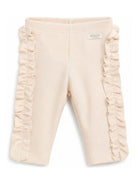 Leggings per neonata Donsje beige con volant sui lati 4119800NB 00004 DONSJE KIDS 