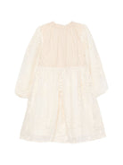 Abito per bambina Donsje Kids bianco con ricamo floreale 4121400 S0037 DONSJE KIDS 