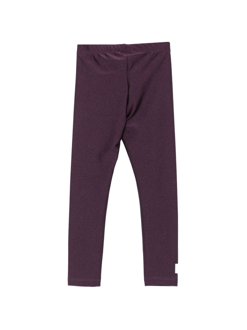 Leggins per bambina Douuod Kids viola con logo applicato sul lato DY6A20 J0331 558 DOUUOD KIDS 
