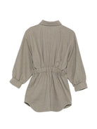 Abito per bambina Douuod Kids grigio con colletto classico DZ1A00 I0337 903 DOUUOD KIDS 