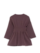 Abito per bambina Douuod Kids viola con dettagli plissettati DZ1A60 Z3728 558 DOUUOD KIDS 