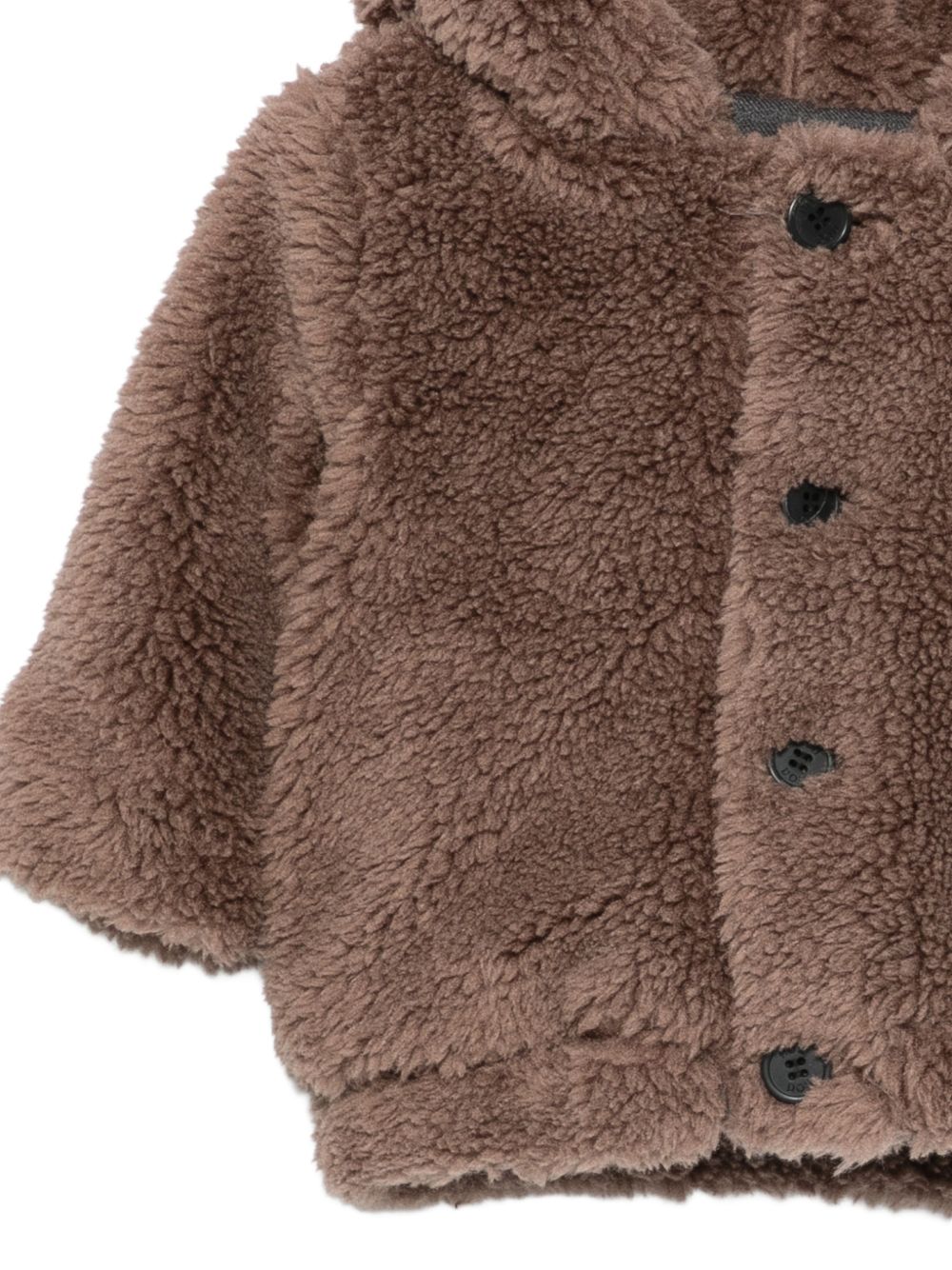 Giubbino per neonati Douuod Kids marrone con texture teddy DZ2510 Z3949 347 DOUUOD KIDS 