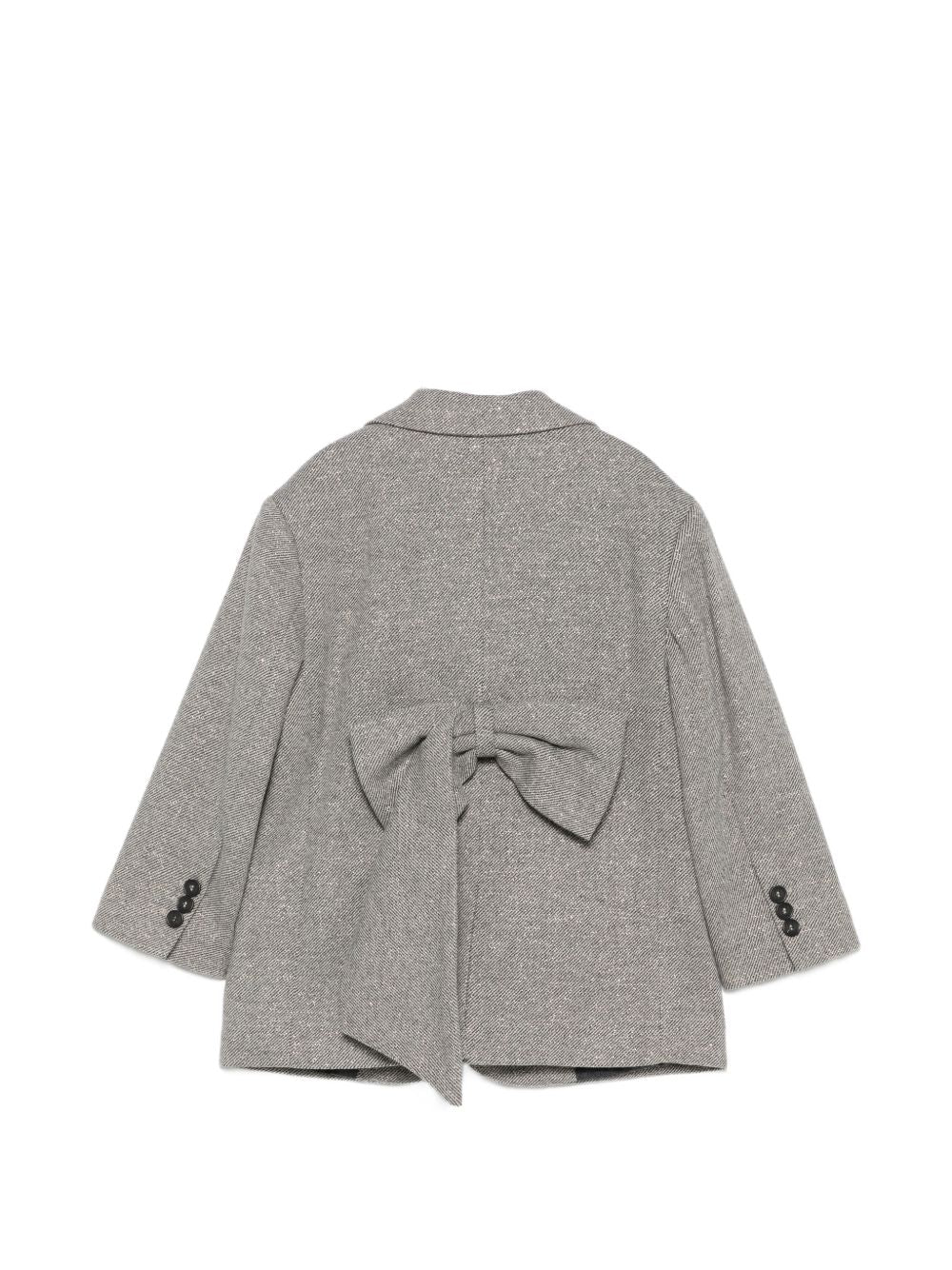 Giacca per bambina Douuod Kids grigia con revers classici DZ2A44 E0246 808OR DOUUOD KIDS 