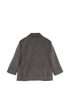Giacca per bambina Douuod Kids grigia a doppiopetto DZ2Q24 E0264 911 DOUUOD KIDS 