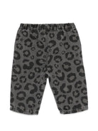 Shorts per neonato Douuod Kids grigio con stampa leopardata all-over DZ6500 Z4163 924BG DOUUOD KIDS 