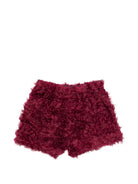 Shorts per bambina Douuod Kids bordeaux con finitura texturizzata DZ6A49 Z4089 429 DOUUOD KIDS 