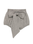 Pantaloncini per bambina Douuod Kids grigi con dettaglio fiocco DZ6A79 E0246 808OR DOUUOD KIDS 