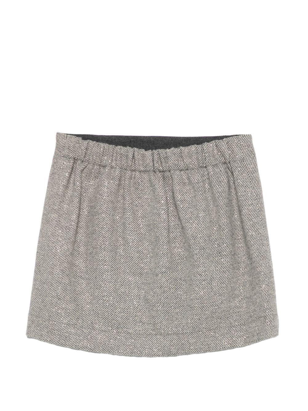 Gonna per bambina Douuod Kids grigia con spacco anteriore DZ7A81 E0246 808OR DOUUOD KIDS 