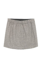 Gonna per bambina Douuod Kids grigia con spacco anteriore DZ7A81 E0246 808OR DOUUOD KIDS 