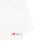 T-shirt per neonati Douuod Kids bianca con stampa sul fondo DZ8500 Z3708 101 DOUUOD KIDS 